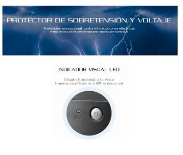 Ups Interactiva, 1000va/600w 8 Tomas Regulador Color Negro